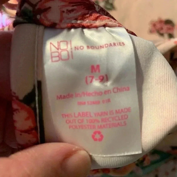 No Boundaries Flower Pattern Ladies Dress Size (7-8) - Picture 9 of 10